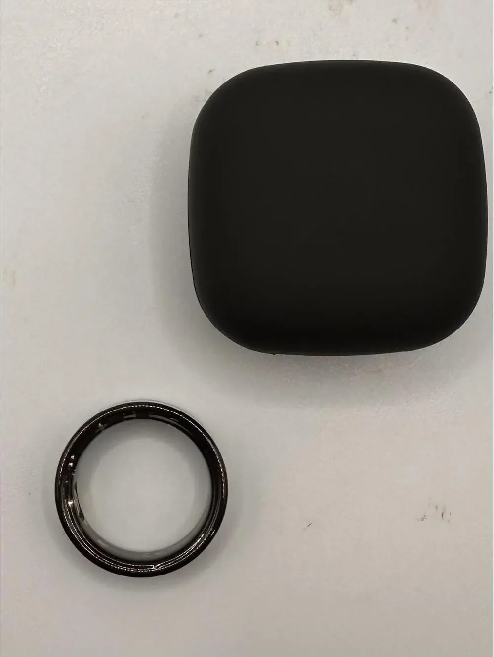 Smart Ring Fitness Tracker Wireless Black Stainless Steel Sleeping Monitor